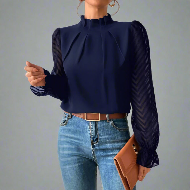 Chevron Sheer Blouse