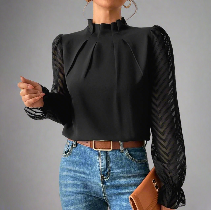 Chevron Sheer Blouse