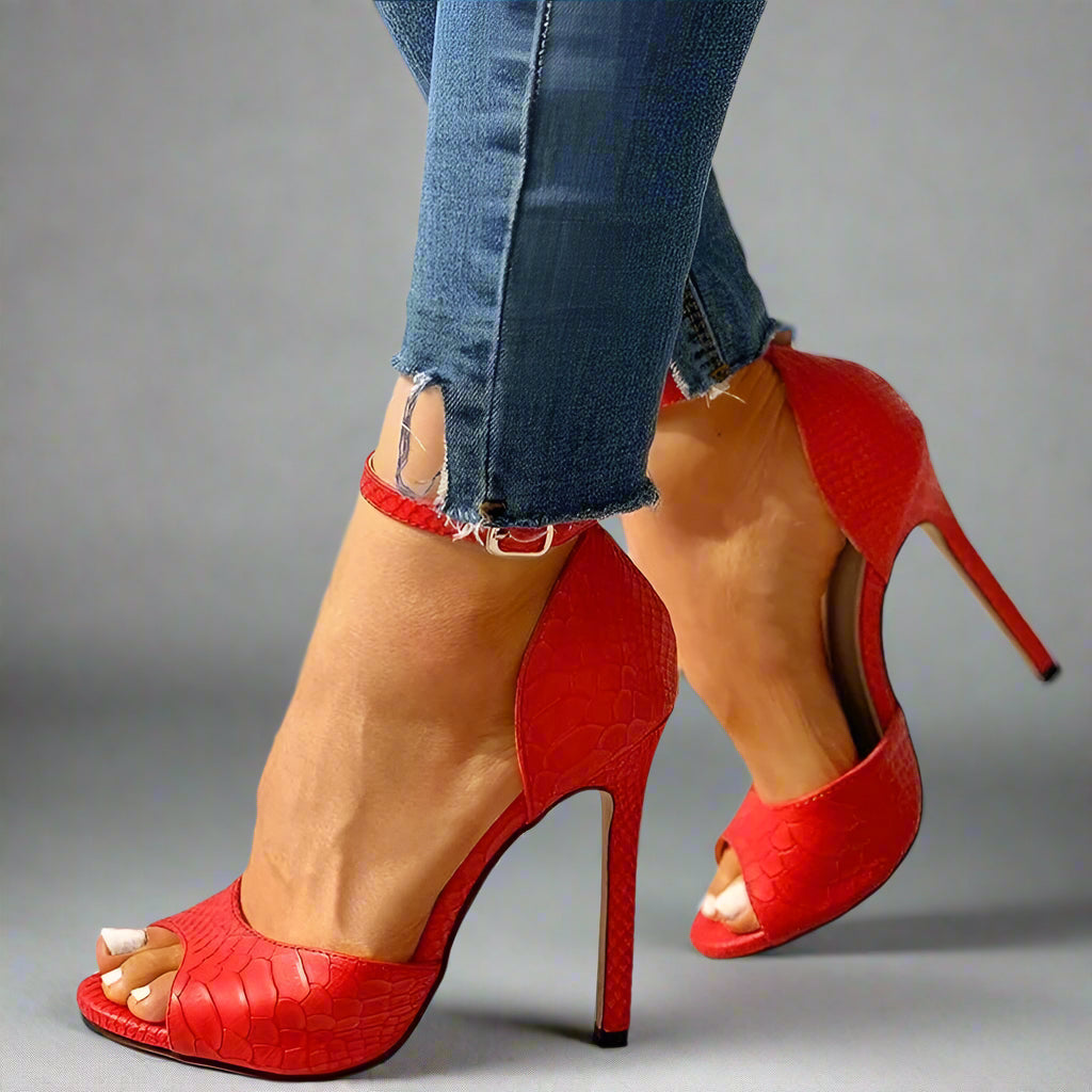 Snake Stride Heels