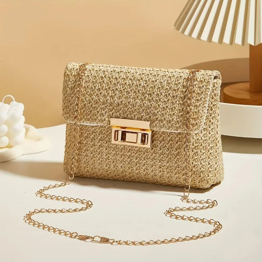 Golden Breeze Woven Crossbody