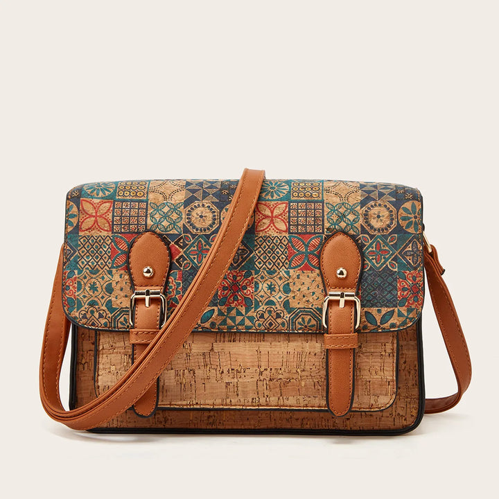 Boho Mosaic Cork Crossbody