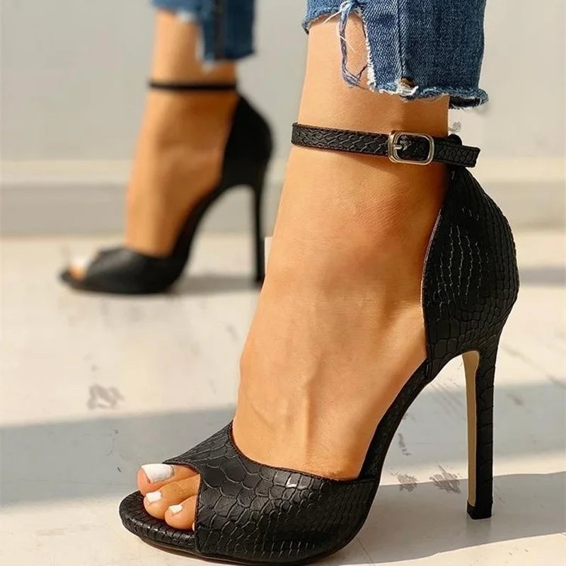 Snake Stride Heels