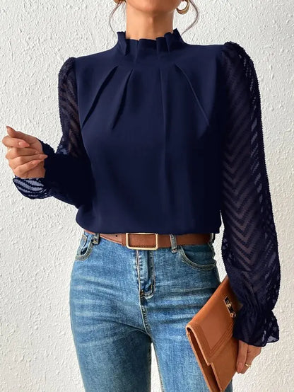 Chevron Sheer Blouse