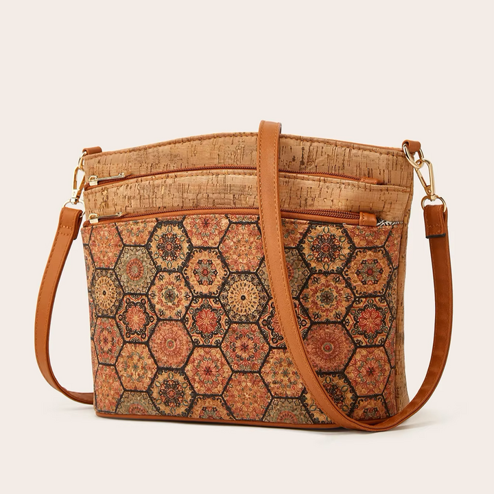 Boho Mosaic Cork Handbag