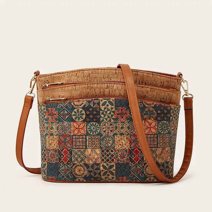 Boho Mosaic Cork Handbag