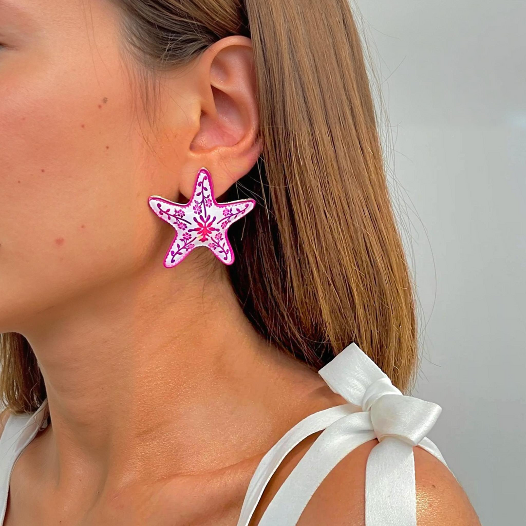 Cora Pink Reef Earrings