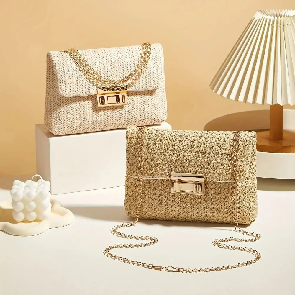 Golden Breeze Woven Crossbody