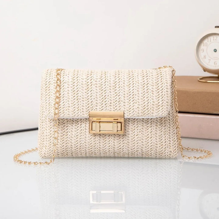 Golden Breeze Woven Crossbody