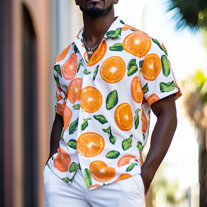 Citrus Splash Button-Up