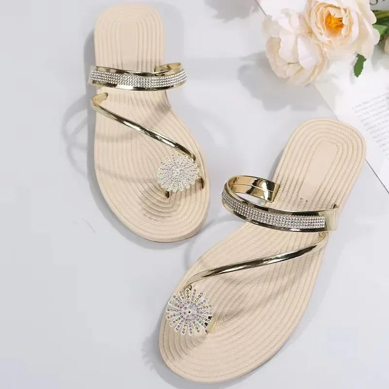 Blooming Crystal Sandals