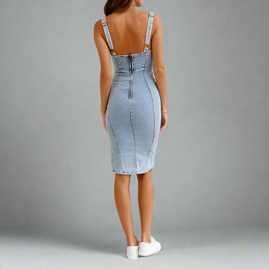 Azura Denim Bodycon Dress