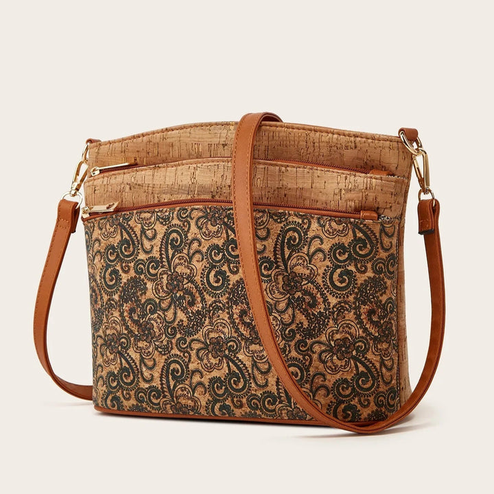 Boho Mosaic Cork Handbag