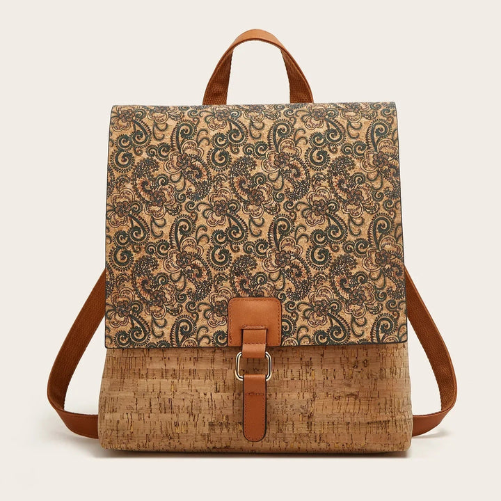 Boho Mosaic Cork Backpack