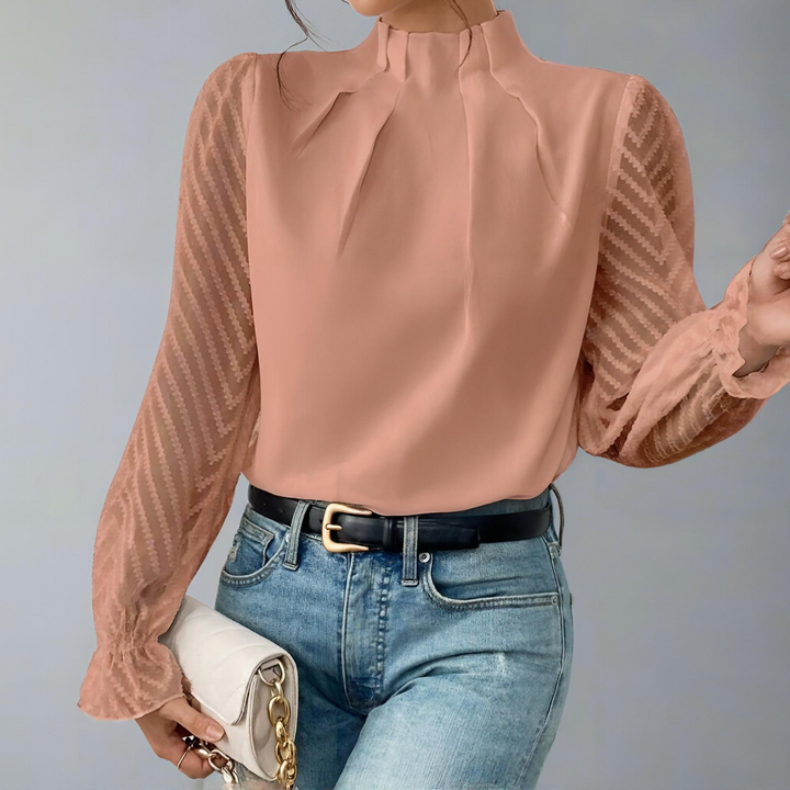 Chevron Sheer Blouse
