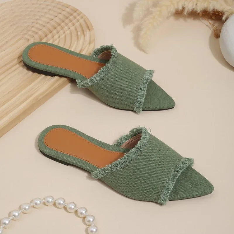 Priya Denim Sandals
