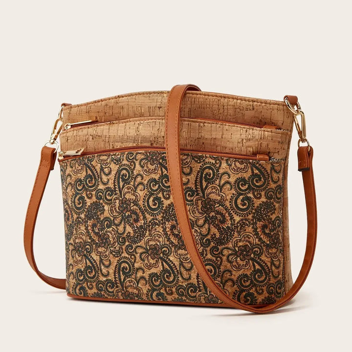 Boho Mosaic Cork Handbag
