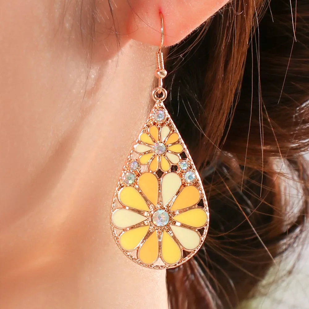 Sunflare Petal Earrings