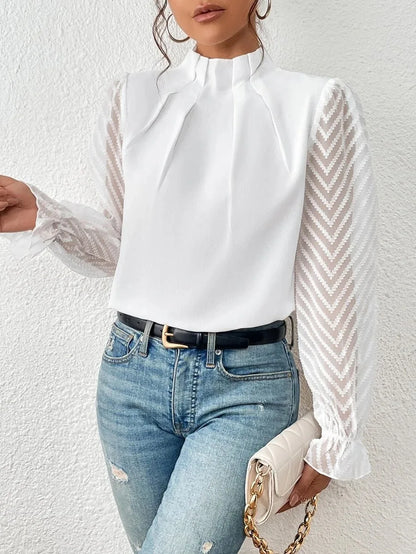 Chevron Sheer Blouse