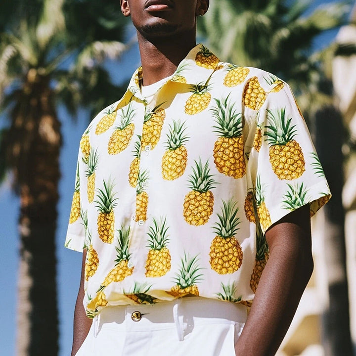 Citrus Splash Button-Up