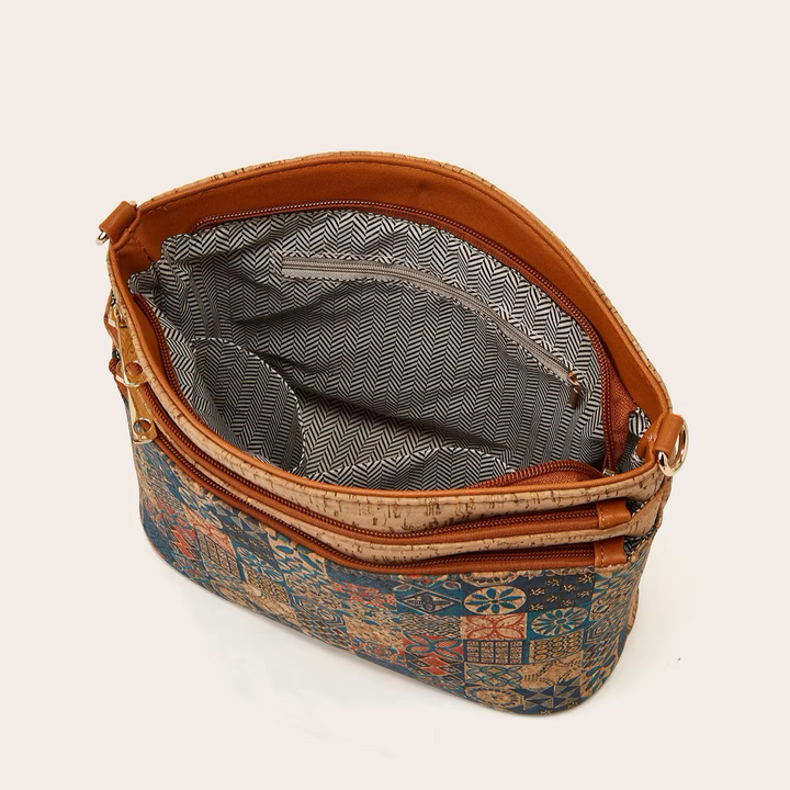 Boho Mosaic Cork Handbag