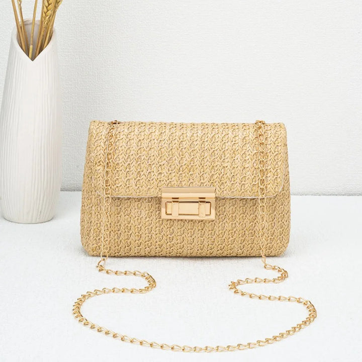 Golden Breeze Woven Crossbody