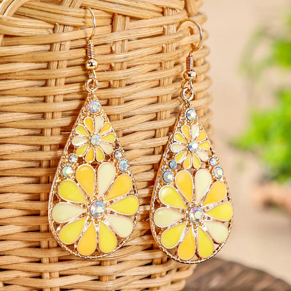 Sunflare Petal Earrings