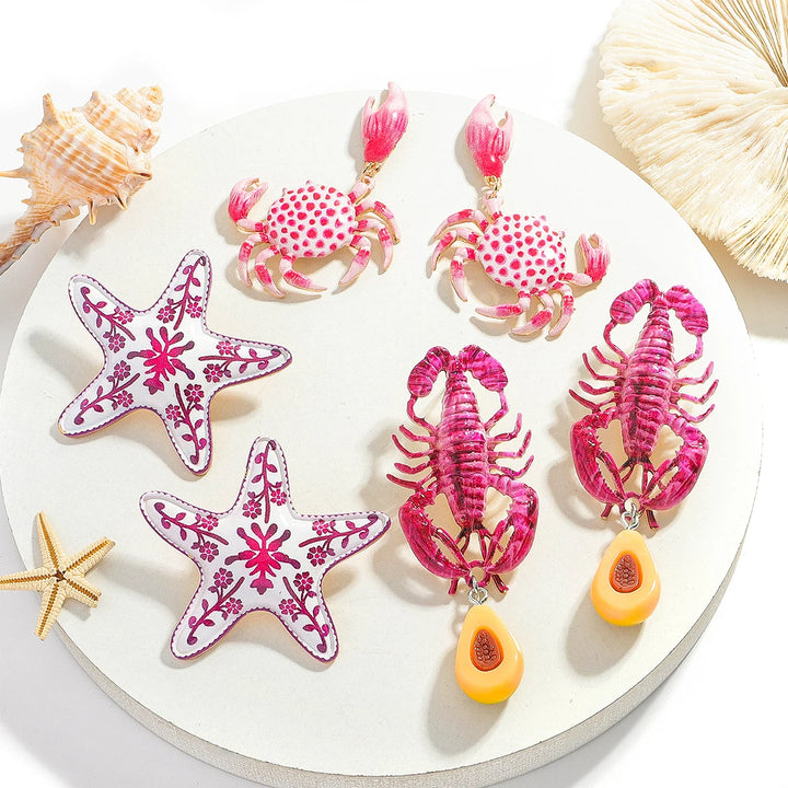 Cora Pink Reef Earrings