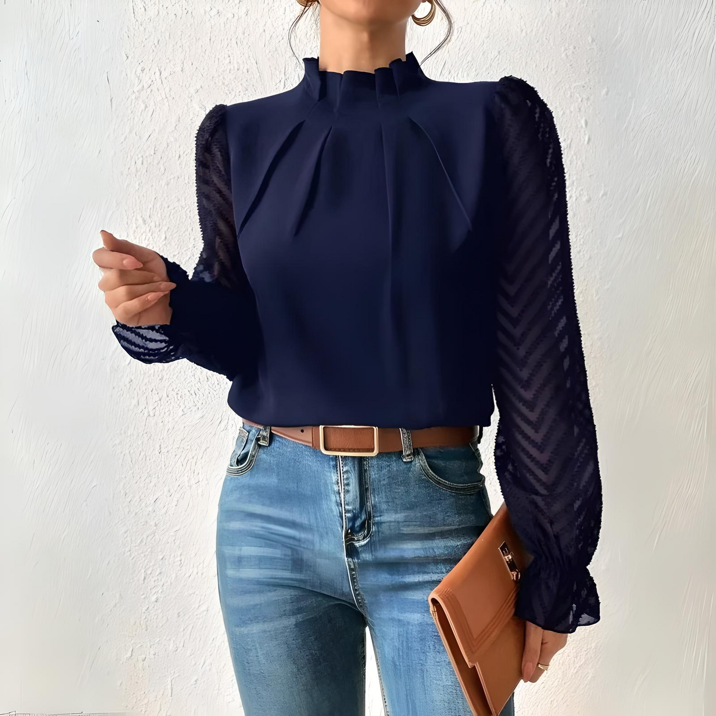 Chevron Sheer Blouse