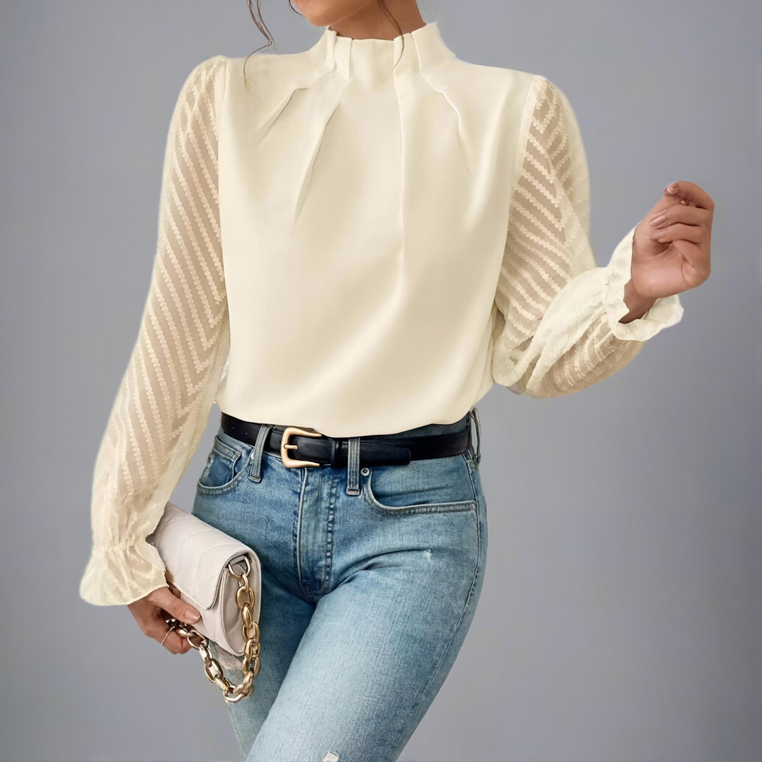 Chevron Sheer Blouse
